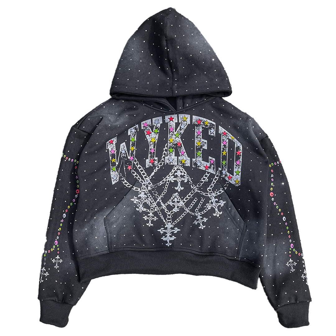 WYKED 4K RHINESTONE HOODIE